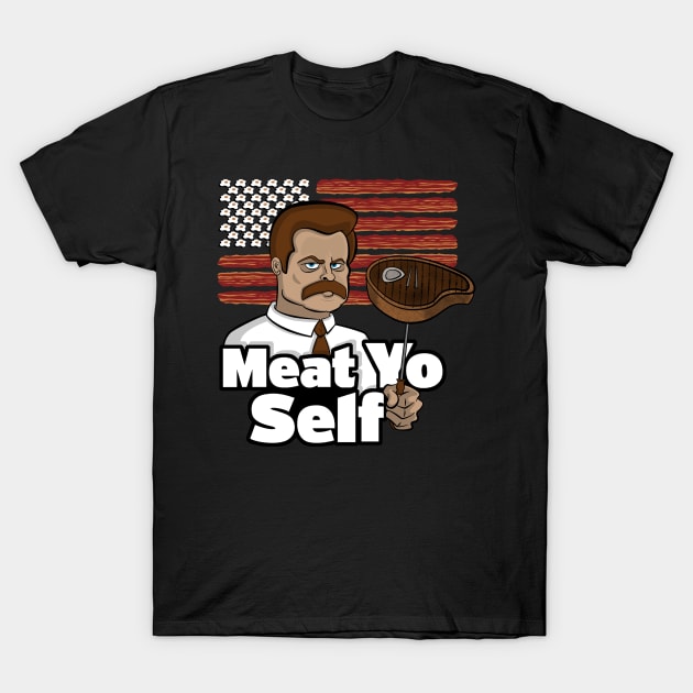 Meat Yo Self T-Shirt by jayveezed